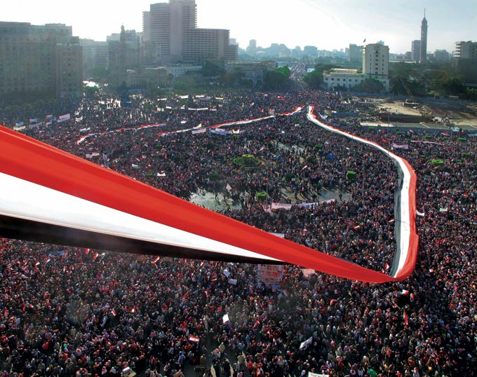 Tahrir Square after Mubarak's fall
