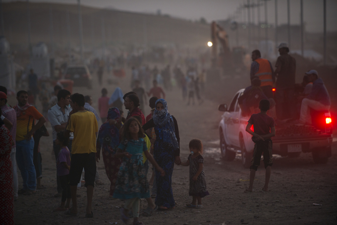 The Karkos camp outside of Erbil, in northern Iraq. Photo by Lynsey Addario, August 22, 2013.
