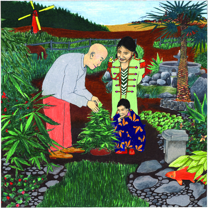 Drawing from It's Just a Plant by Ricardo Cortes, 2005.