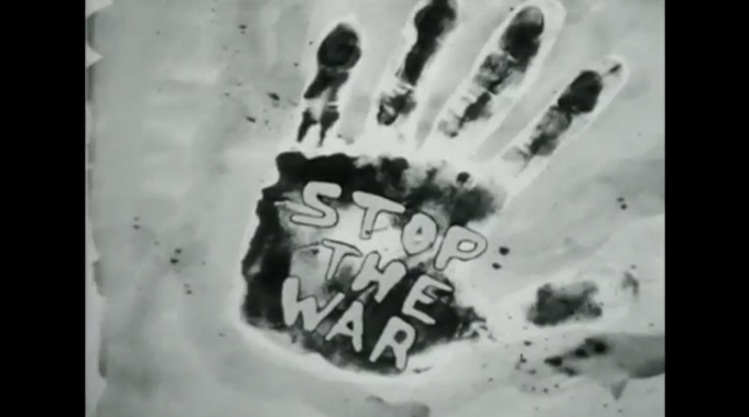 Still from The Sixth Side of the Pentagon, Chris Marker, 1967.