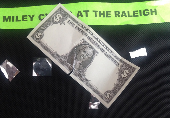 Miley Cash distributed at Art Basel – Miami Beach. Photo by Mel Chin, 2014.