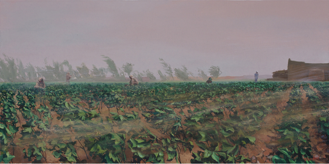 Steve Mumford, Lost, 2016. Oil on canvas, 18 x 36 inches. Courtesy of the artist and Postmasters Gallery, New York. 